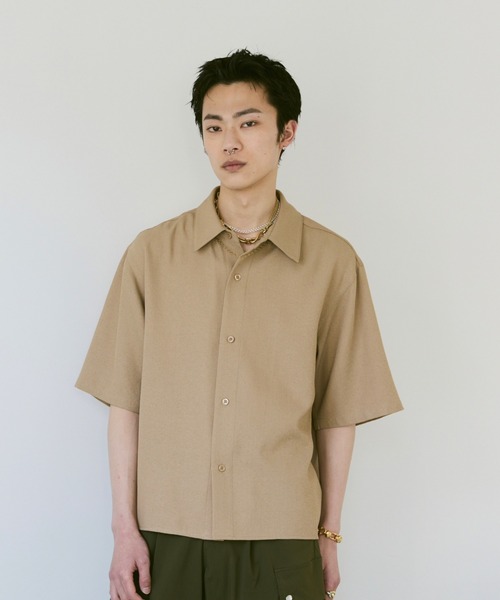Loose Half sleeve box shirt (Assort)/ルーズハーフスリーブボックスシャツ（アソート）（シャツ/ブラウス）｜soerte（ソエルテ）