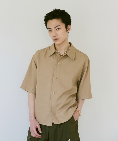 Loose Half sleeve box shirt (Assort)/ルーズハーフスリーブボックスシャツ（アソート）（シャツ/ブラウス）｜soerte（ソエルテ）
