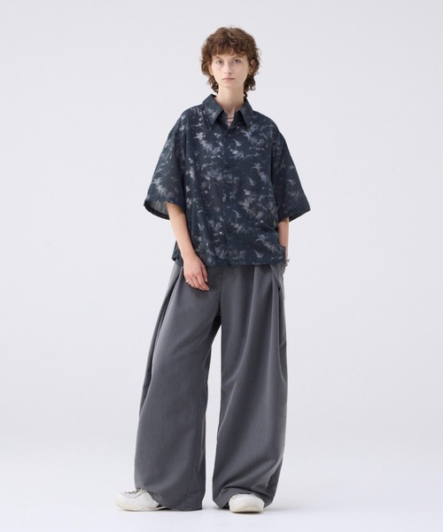 Soerte　ルーズハーフスリーブオープンカラーシャツ サイズ1 (金曜日まで) LOOSE H / S OPEN COLLAR SHIRT (ASSORT)/ルーズハーフスリーブ