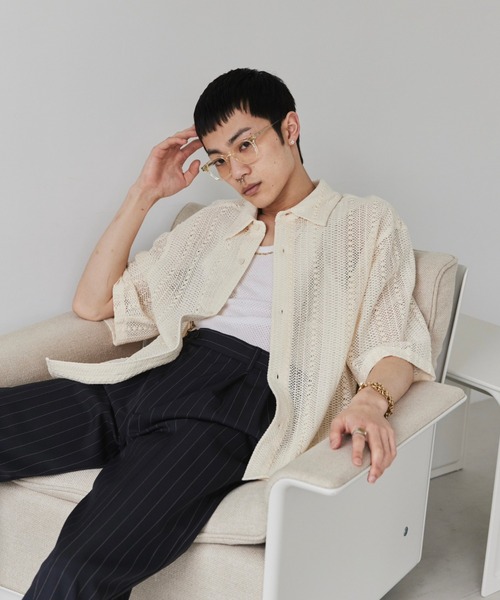 Loose Half sleeve box shirt (Assort)/ルーズハーフスリーブボックスシャツ（アソート）（シャツ/ブラウス）｜soerte（ソエルテ）