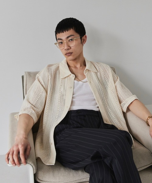 Loose Half sleeve box shirt (Assort)/ルーズハーフスリーブボックスシャツ（アソート）（シャツ/ブラウス）｜soerte（ソエルテ）