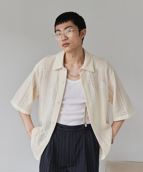 Loose Half sleeve box shirt (Assort)/ルーズハーフスリーブボックスシャツ（アソート）（シャツ/ブラウス）｜soerte（ソエルテ）