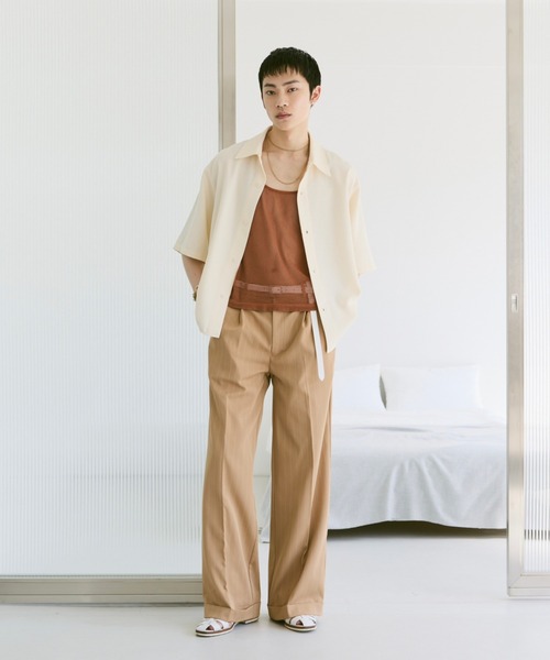 Loose Half sleeve box shirt (Assort)/ルーズハーフスリーブボックスシャツ（アソート）（シャツ/ブラウス）｜soerte（ソエルテ）