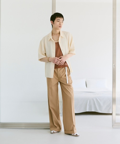 Loose Half sleeve box shirt (Assort)/ルーズハーフスリーブボックスシャツ（アソート）（シャツ/ブラウス）｜soerte（ソエルテ）