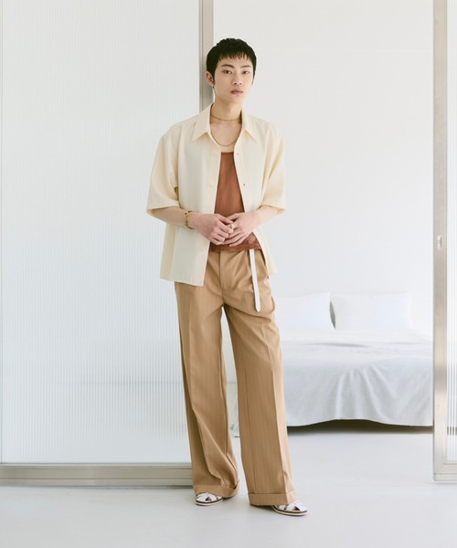 Loose Half sleeve box shirt (Assort)/ルーズハーフスリーブボックスシャツ（アソート）（シャツ/ブラウス）｜soerte（ソエルテ）