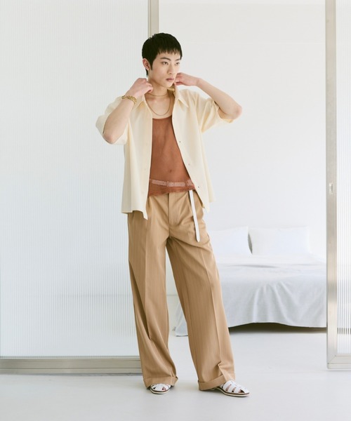 Loose Half sleeve box shirt (Assort)/ルーズハーフスリーブボックスシャツ（アソート）（シャツ/ブラウス）｜soerte（ソエルテ）