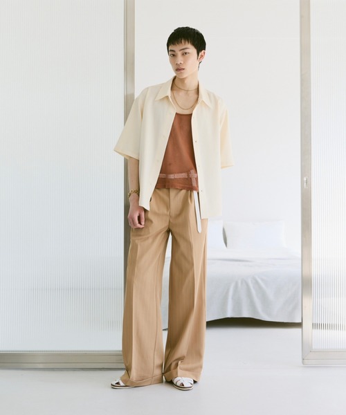 Loose Half sleeve box shirt (Assort)/ルーズハーフスリーブボックスシャツ（アソート）（シャツ/ブラウス）｜soerte（ソエルテ）