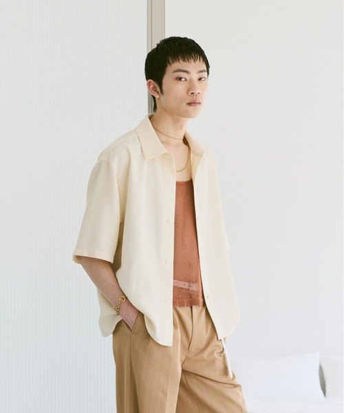 Loose Half sleeve box shirt (Assort)/ルーズハーフスリーブボックスシャツ（アソート）（シャツ/ブラウス）｜soerte（ソエルテ）