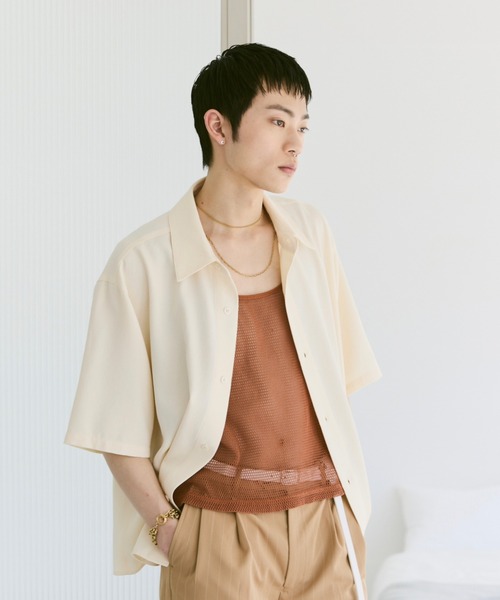 Loose Half sleeve box shirt (Assort)/ルーズハーフスリーブボックスシャツ（アソート）（シャツ/ブラウス）｜soerte（ソエルテ）