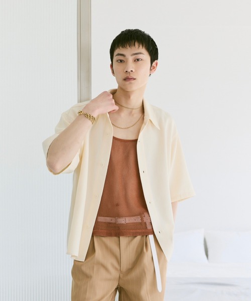 Loose Half sleeve box shirt (Assort)/ルーズハーフスリーブボックスシャツ（アソート）（シャツ/ブラウス）｜soerte（ソエルテ）