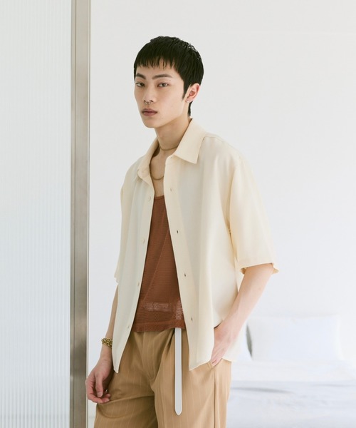 Loose Half sleeve box shirt (Assort)/ルーズハーフスリーブボックスシャツ（アソート）（シャツ/ブラウス）｜soerte（ソエルテ）