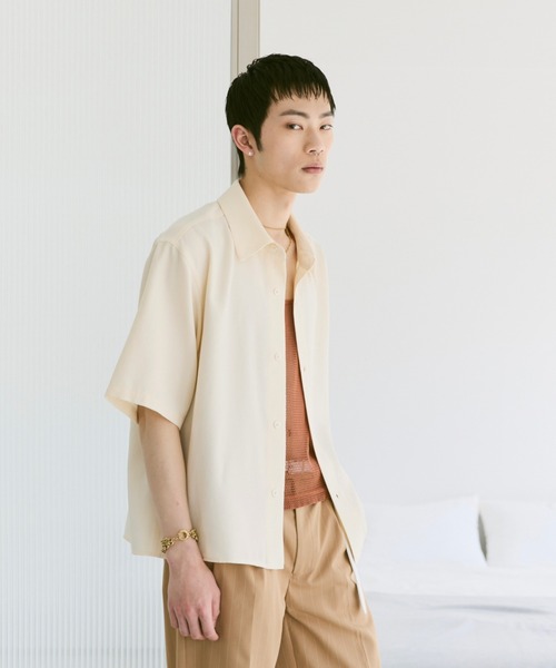 Loose Half sleeve box shirt (Assort)/ルーズハーフスリーブボックスシャツ（アソート）（シャツ/ブラウス）｜soerte（ソエルテ）
