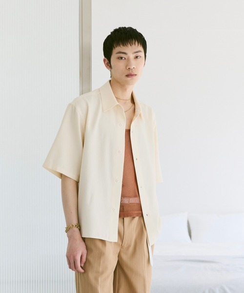 Loose Half sleeve box shirt (Assort)/ルーズハーフスリーブボックスシャツ（アソート）（シャツ/ブラウス）｜soerte（ソエルテ）