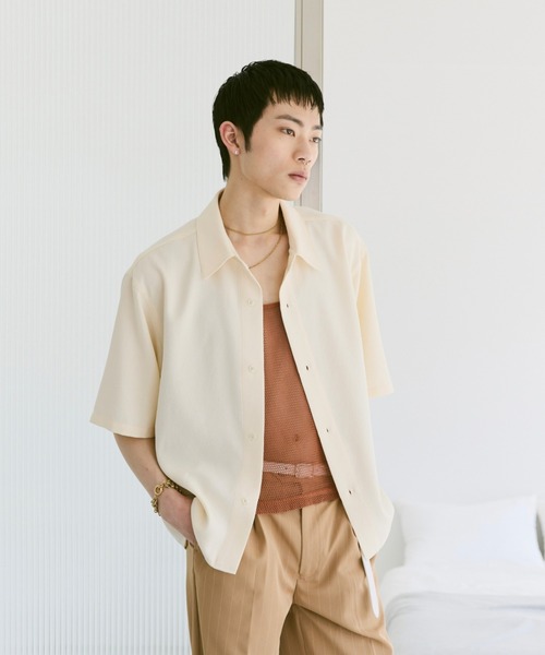 Loose Half sleeve box shirt (Assort)/ルーズハーフスリーブボックスシャツ（アソート）（シャツ/ブラウス）｜soerte（ソエルテ）