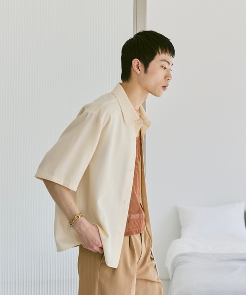 Loose Half sleeve box shirt (Assort)/ルーズハーフスリーブボックスシャツ（アソート）（シャツ/ブラウス）｜soerte（ソエルテ）