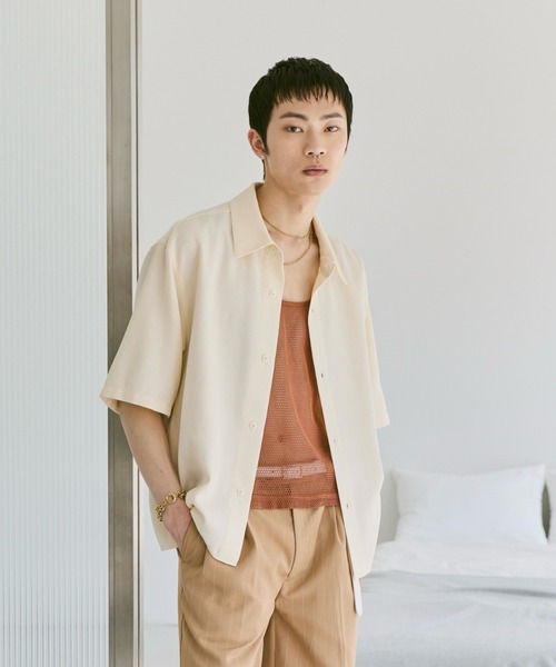 Loose Half sleeve box shirt (Assort)/ルーズハーフスリーブボックスシャツ（アソート）（シャツ/ブラウス）｜soerte（ソエルテ）