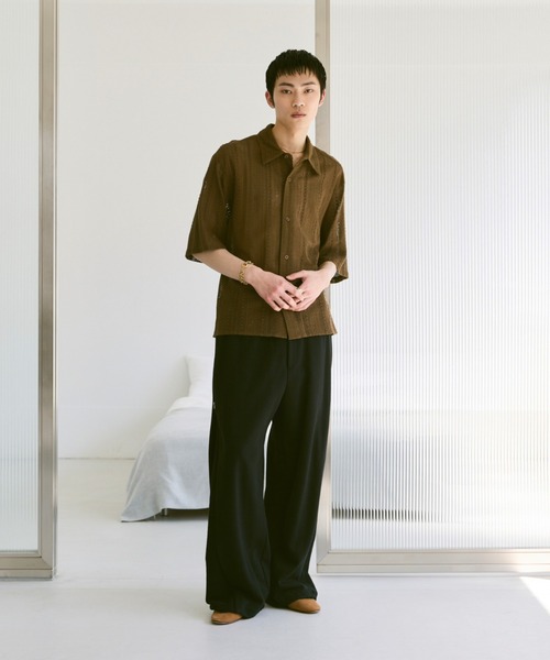 Loose Half sleeve box shirt (Assort)/ルーズハーフスリーブボックスシャツ（アソート）（シャツ/ブラウス）｜soerte（ソエルテ）