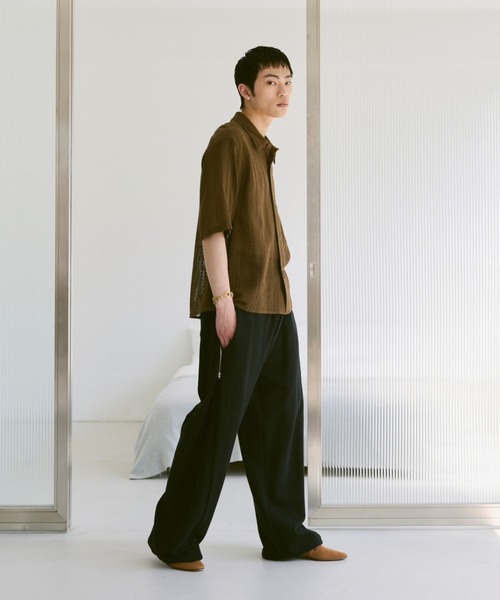 Loose Half sleeve box shirt (Assort)/ルーズハーフスリーブボックスシャツ（アソート）（シャツ/ブラウス）｜soerte（ソエルテ）