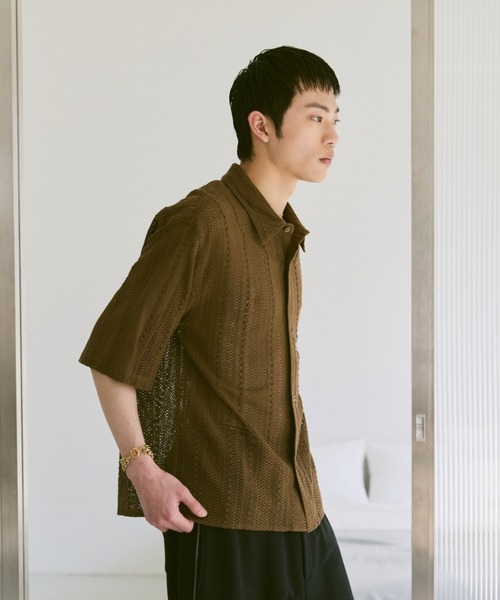 Loose Half sleeve box shirt (Assort)/ルーズハーフスリーブボックスシャツ（アソート）（シャツ/ブラウス）｜soerte（ソエルテ）