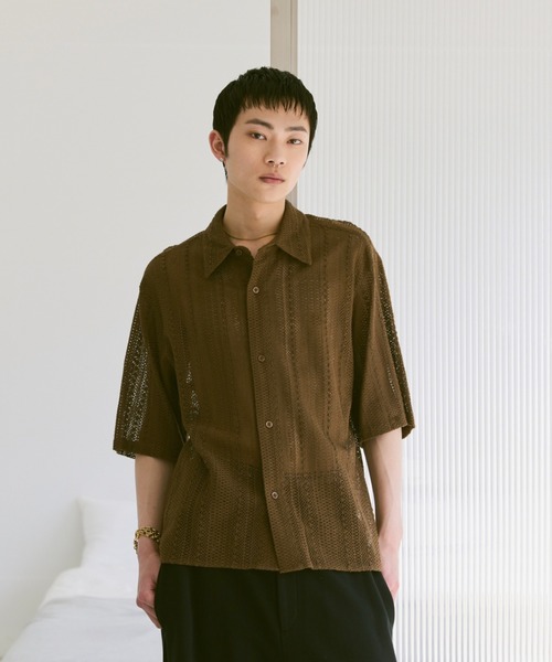 Loose Half sleeve box shirt (Assort)/ルーズハーフスリーブボックスシャツ（アソート）（シャツ/ブラウス）｜soerte（ソエルテ）
