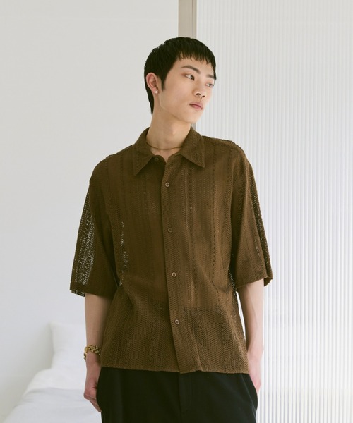 Loose Half sleeve box shirt (Assort)/ルーズハーフスリーブボックスシャツ（アソート）（シャツ/ブラウス）｜soerte（ソエルテ）