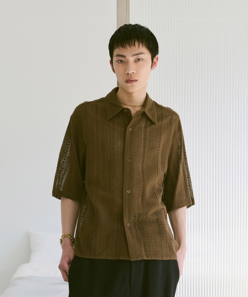 Loose Half sleeve box shirt (Assort)/ルーズハーフスリーブボックスシャツ（アソート）（シャツ/ブラウス）｜soerte（ソエルテ）
