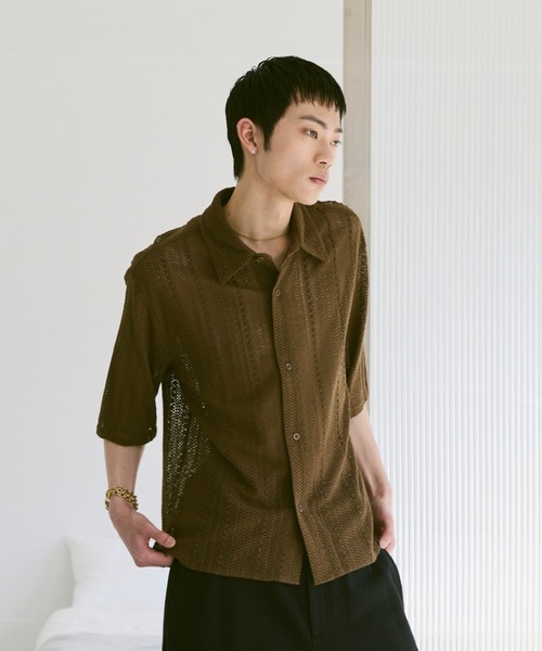Loose Half sleeve box shirt (Assort)/ルーズハーフスリーブボックスシャツ（アソート）（シャツ/ブラウス）｜soerte（ソエルテ）