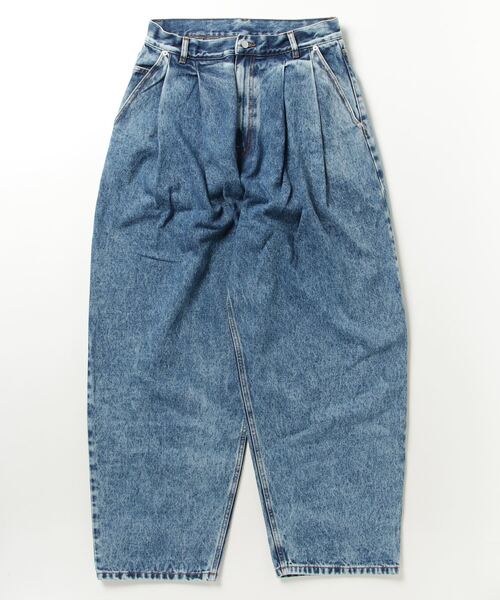HED MAYNER（ヘドメイナー）の「【HED MAYNER】 PLEATED DENIM（デニムパンツ・メンズ・ブルー・MEDIUM/LARGE/SMALL）」の8枚目の写真