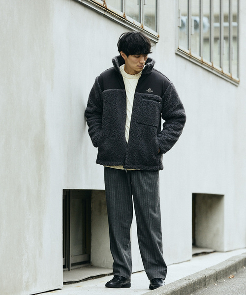 JOURNAL STANDARD relume（ジャーナルスタンダード　レリューム）の「BRUSHED TR 2TUCK SLACKS（スラックス・メンズ・グレー/ベージュ/チャコールグレー・LARGE/MEDIUM）」の5枚目の写真