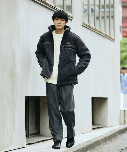 JOURNAL STANDARD relume（ジャーナルスタンダード　レリューム）の「BRUSHED TR 2TUCK SLACKS（スラックス・メンズ・グレー/ベージュ/チャコールグレー・LARGE/MEDIUM）」の14枚目の写真