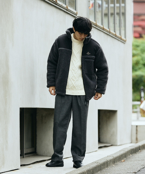 JOURNAL STANDARD relume（ジャーナルスタンダード　レリューム）の「BRUSHED TR 2TUCK SLACKS（スラックス・メンズ・グレー/ベージュ/チャコールグレー・LARGE/MEDIUM）」の15枚目の写真