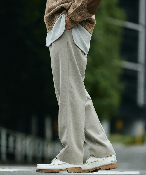 JOURNAL STANDARD relume（ジャーナルスタンダード　レリューム）の「BRUSHED TR 2TUCK SLACKS（スラックス・メンズ・グレー/ベージュ/チャコールグレー・LARGE/MEDIUM）」の21枚目の写真