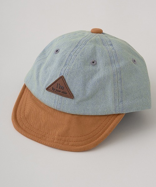 b・ROOM(ビールーム)の「デニムバイカラーキャップ(キャップ・キッズ・キャメル/マスタード・54cm)」の8枚目の写真