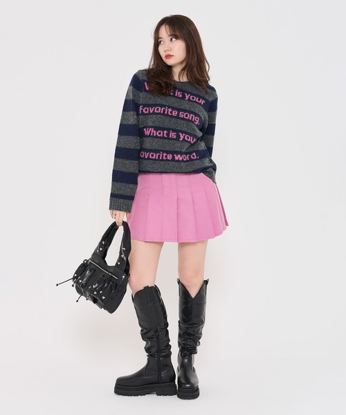 TINA:JOJUN(ティーナジョジュン)の「プリーツ ミニスカート TINA:JOJUN(スカート・レディース・ブラック/ピンク/ベージュ・S/M)」の20枚目の写真