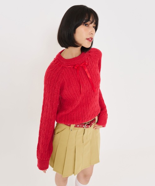 TINA:JOJUN(ティーナジョジュン)の「プリーツ ミニスカート TINA:JOJUN(スカート・レディース・ブラック/ピンク/ベージュ・S/M)」の13枚目の写真