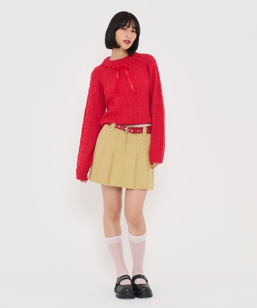 TINA：JOJUN（ティーナジョジュン）の「プリーツ ミニスカート TINA