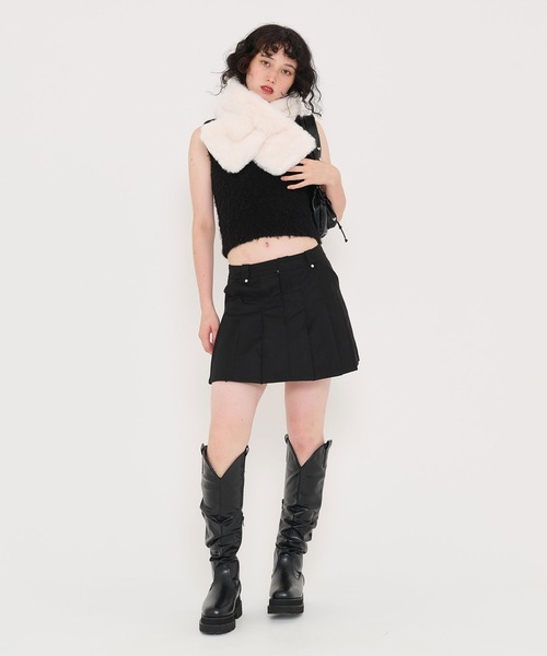 TINA：JOJUN（ティーナジョジュン）の「プリーツ ミニスカート TINA