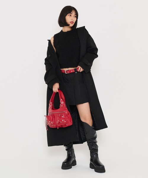 TINA:JOJUN(ティーナジョジュン)の「プリーツ ミニスカート TINA:JOJUN(スカート・レディース・ブラック/ピンク/ベージュ・S/M)」の9枚目の写真