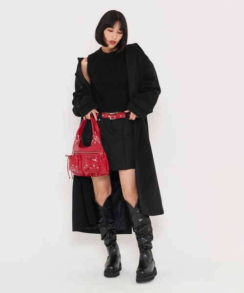 TINA:JOJUN(ティーナジョジュン)の「プリーツ ミニスカート TINA:JOJUN(スカート・レディース・ブラック/ピンク/ベージュ・S/M)」の10枚目の写真