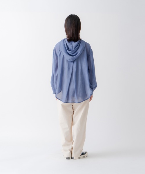Kelen(ケレン)の「「KELEN/ケレン」シアーアノラックトップス(Tシャツ/カットソー・レディース・ブラック/ブルー系その他/オフホワイト/ブラウン・S/M)」の15枚目の写真