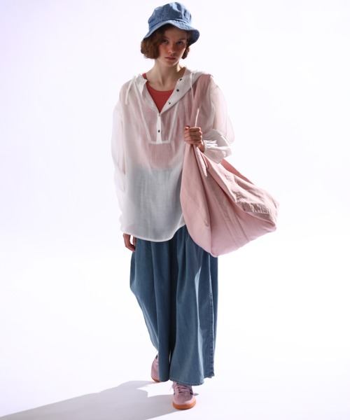 Kelen(ケレン)の「「KELEN/ケレン」シアーアノラックトップス(Tシャツ/カットソー・レディース・ブラック/ブルー系その他/オフホワイト/ブラウン・S/M)」の16枚目の写真