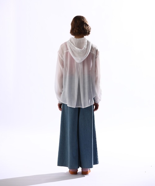 Kelen(ケレン)の「「KELEN/ケレン」シアーアノラックトップス(Tシャツ/カットソー・レディース・ブラック/ブルー系その他/オフホワイト/ブラウン・S/M)」の20枚目の写真