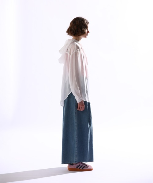 Kelen(ケレン)の「「KELEN/ケレン」シアーアノラックトップス(Tシャツ/カットソー・レディース・ブラック/ブルー系その他/オフホワイト/ブラウン・S/M)」の21枚目の写真