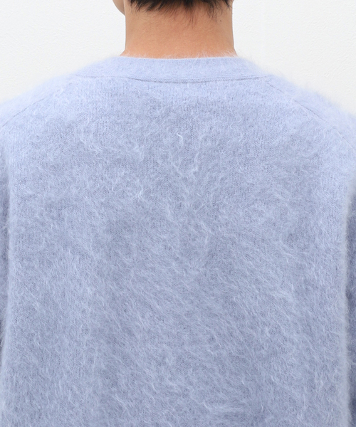 EDIFICE LA BOUCLE（エディフィスラブークル）の「【LA BOUCLE / ラブ―クル】ファー カシミヤ カーディガン（カーディガン/ボレロ・メンズ・ピンク/ブラック/ライトグレー・FREE）」の9枚目の写真