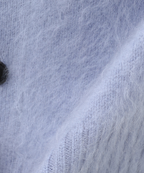 EDIFICE LA BOUCLE（エディフィスラブークル）の「【LA BOUCLE / ラブ―クル】ファー カシミヤ カーディガン（カーディガン/ボレロ・メンズ・ピンク/ブラック/ライトグレー・FREE）」の17枚目の写真