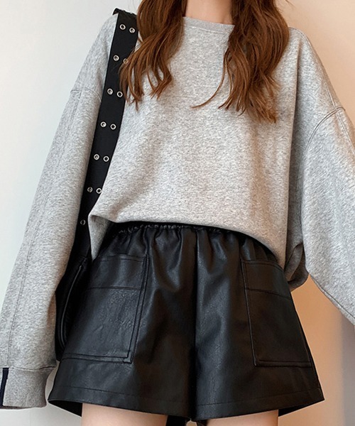 セール】レザー ショートパンツ レディース（その他パンツ