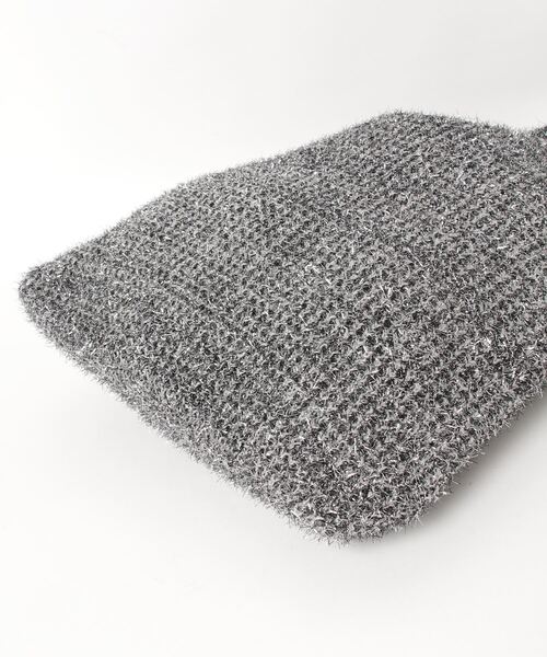 WEGO（ウィゴー）の「WEGO/ラメニットトートバッグ（トートバッグ・レディース・グレー/シルバー・FREE）」の6枚目の写真