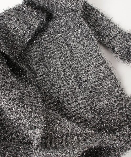 WEGO（ウィゴー）の「WEGO/ラメニットトートバッグ（トートバッグ・レディース・グレー/シルバー・FREE）」の7枚目の写真