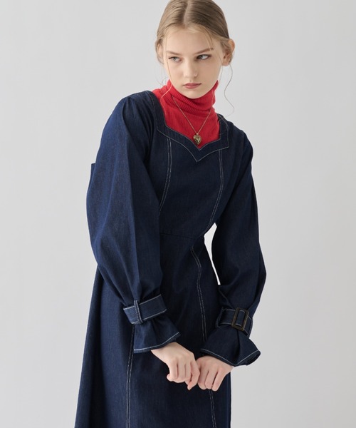 idem(イデム)の「lady denim onepiece/デニムロングワンピース idem(イデム)の「lady denim onepiece/デニムロングワンピース