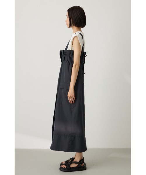 crie conforto（クリーコンフォルト）の「2WAYカーゴジャンパースカート（ジャンパースカート・レディース・ライトカーキ/チャコールグレー・FREE）」の10枚目の写真